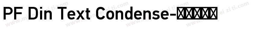 PF Din Text Condense字体转换